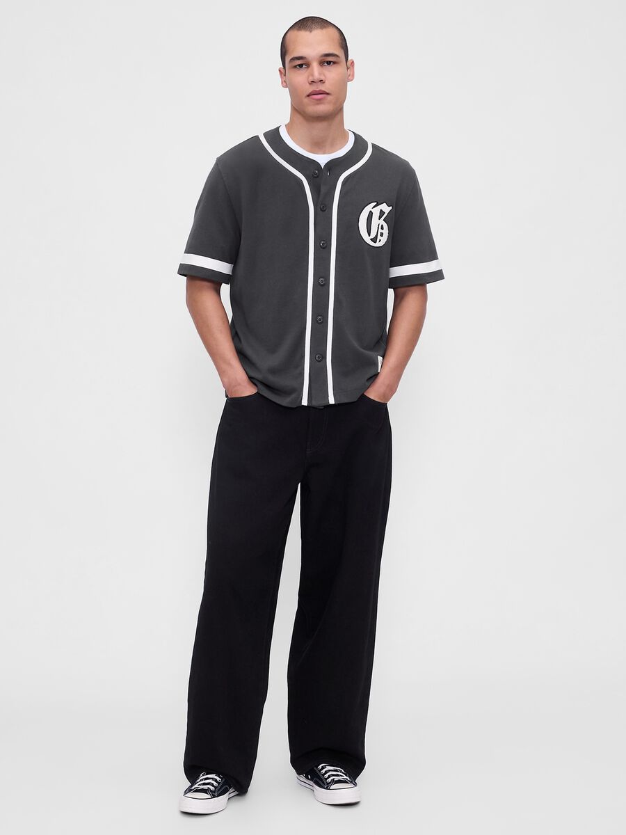 Maglia baseball in cotone Uomo_2