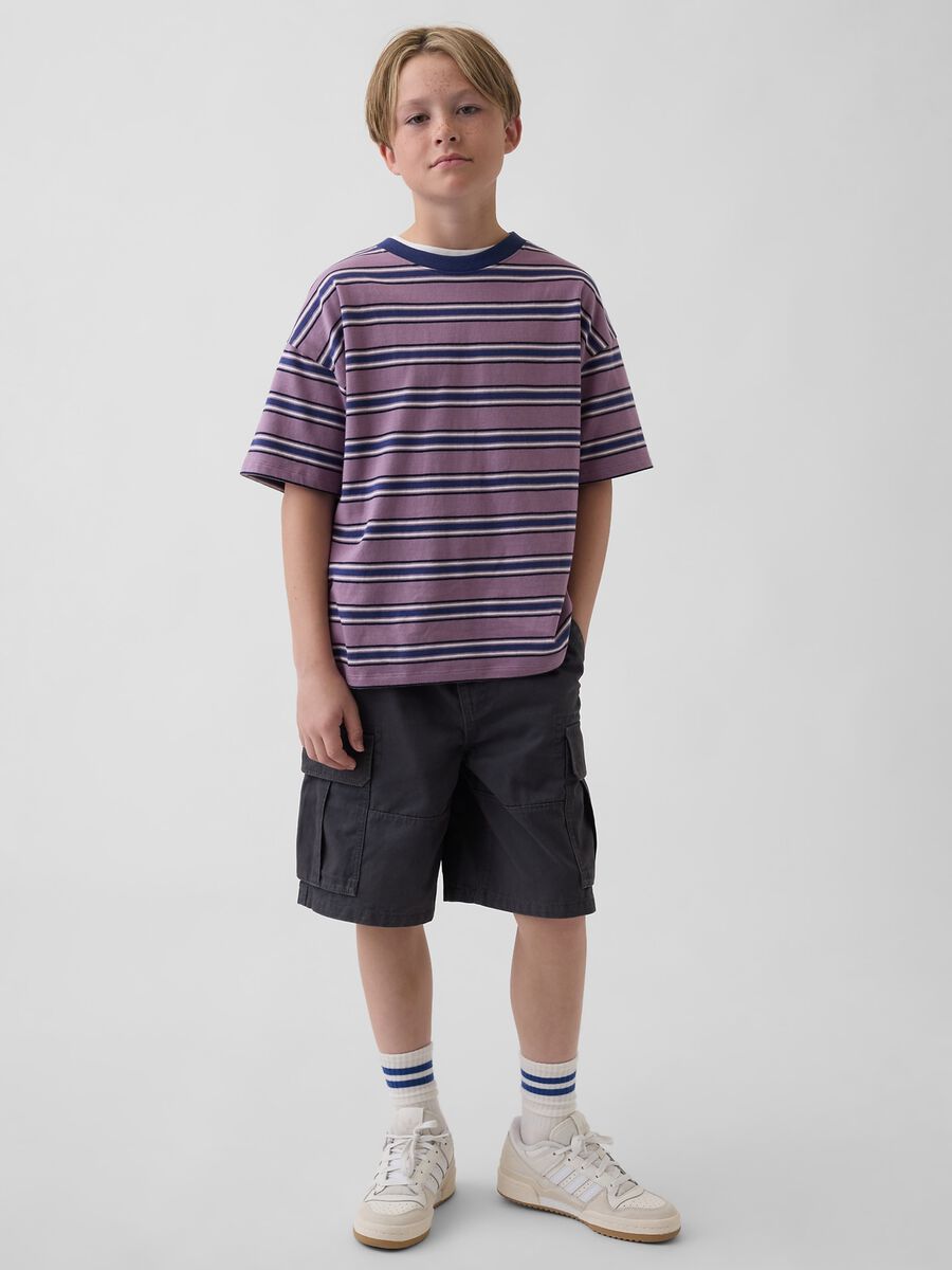 Shorts cargo in puro cotone Bambino_0