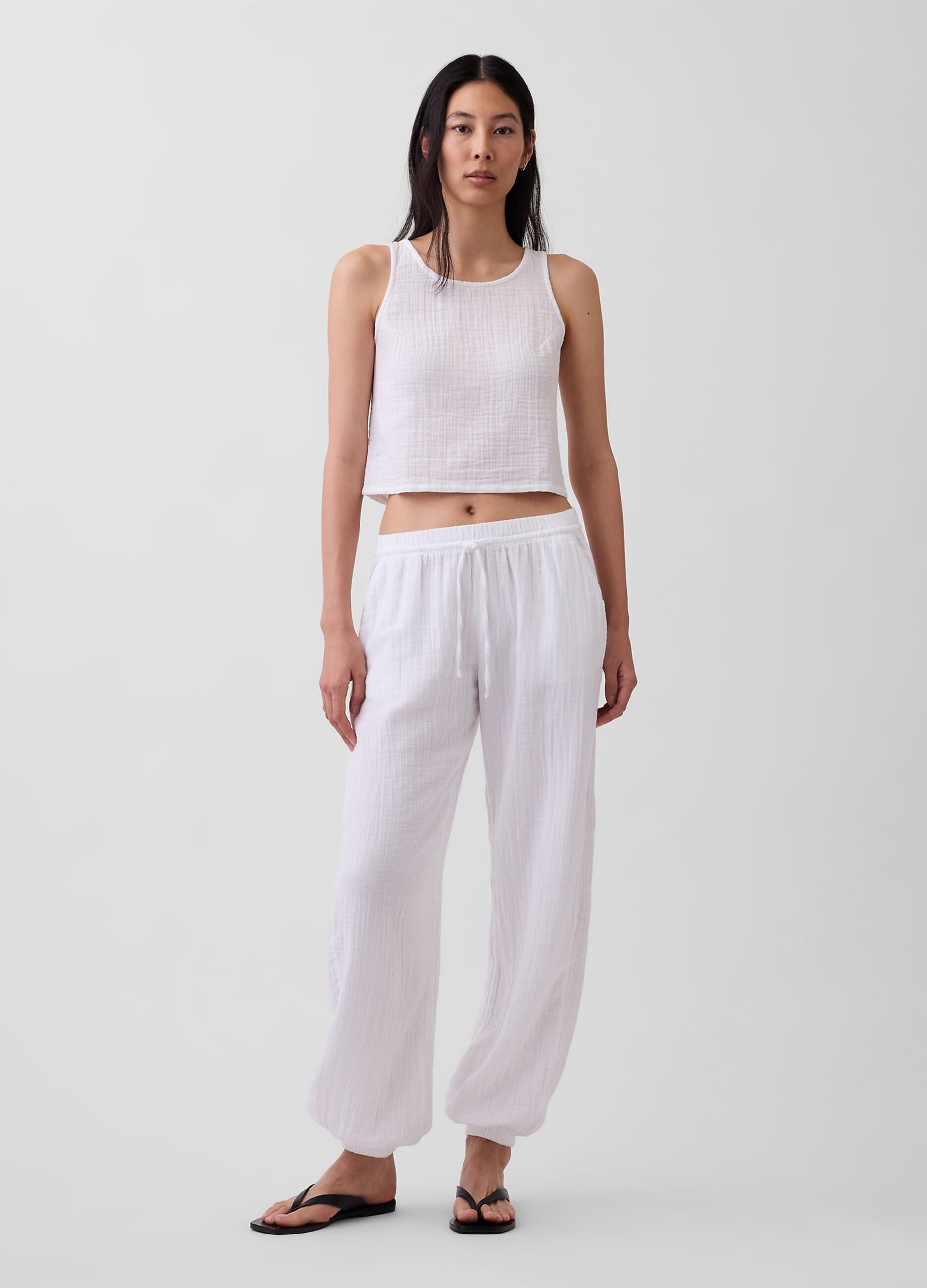 Pantaloni jogger in puro cotone