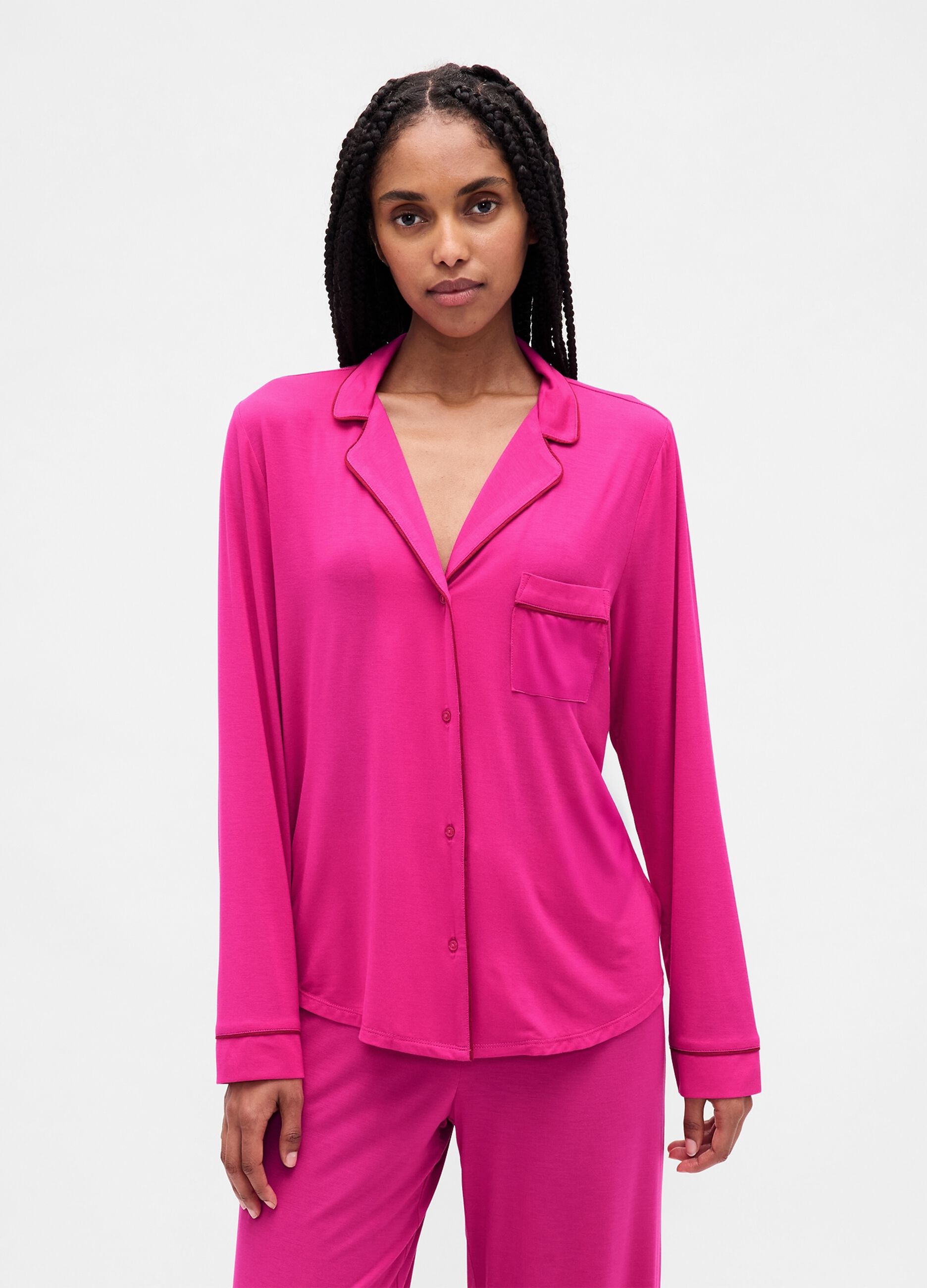 Pigiama rosa in modal elasticizzato