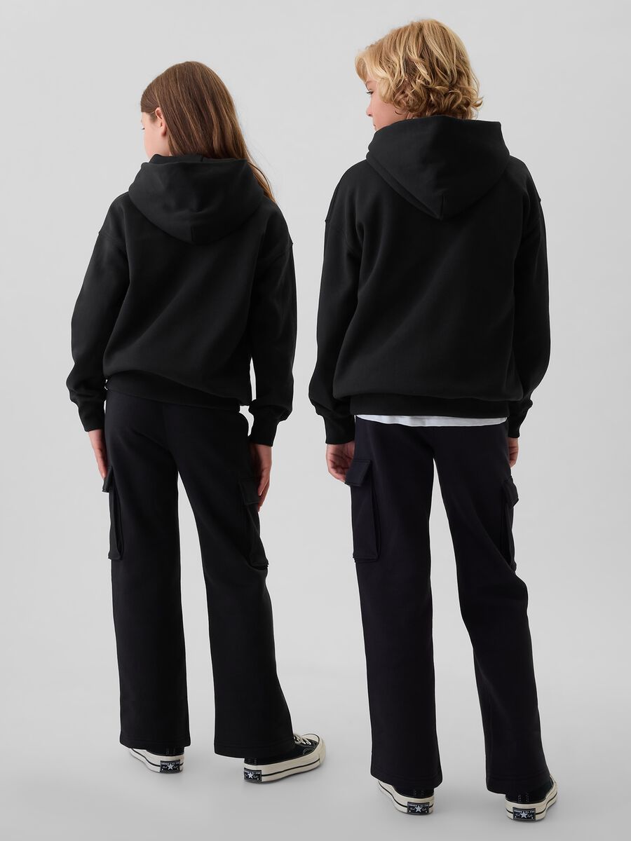 Felpa con cappuccio tinta unita Unisex_1