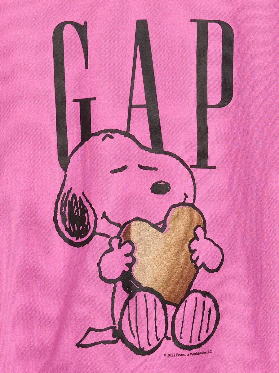 T-shirt con stampa Peanuts Snoopy e logo Neonato_2