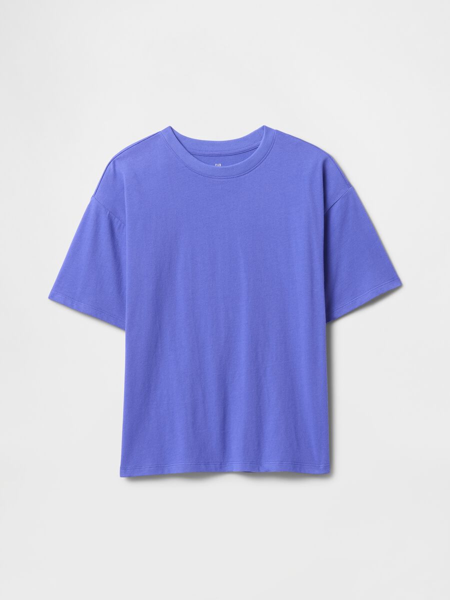 T-shirt oversize unisex color viola Boy_0