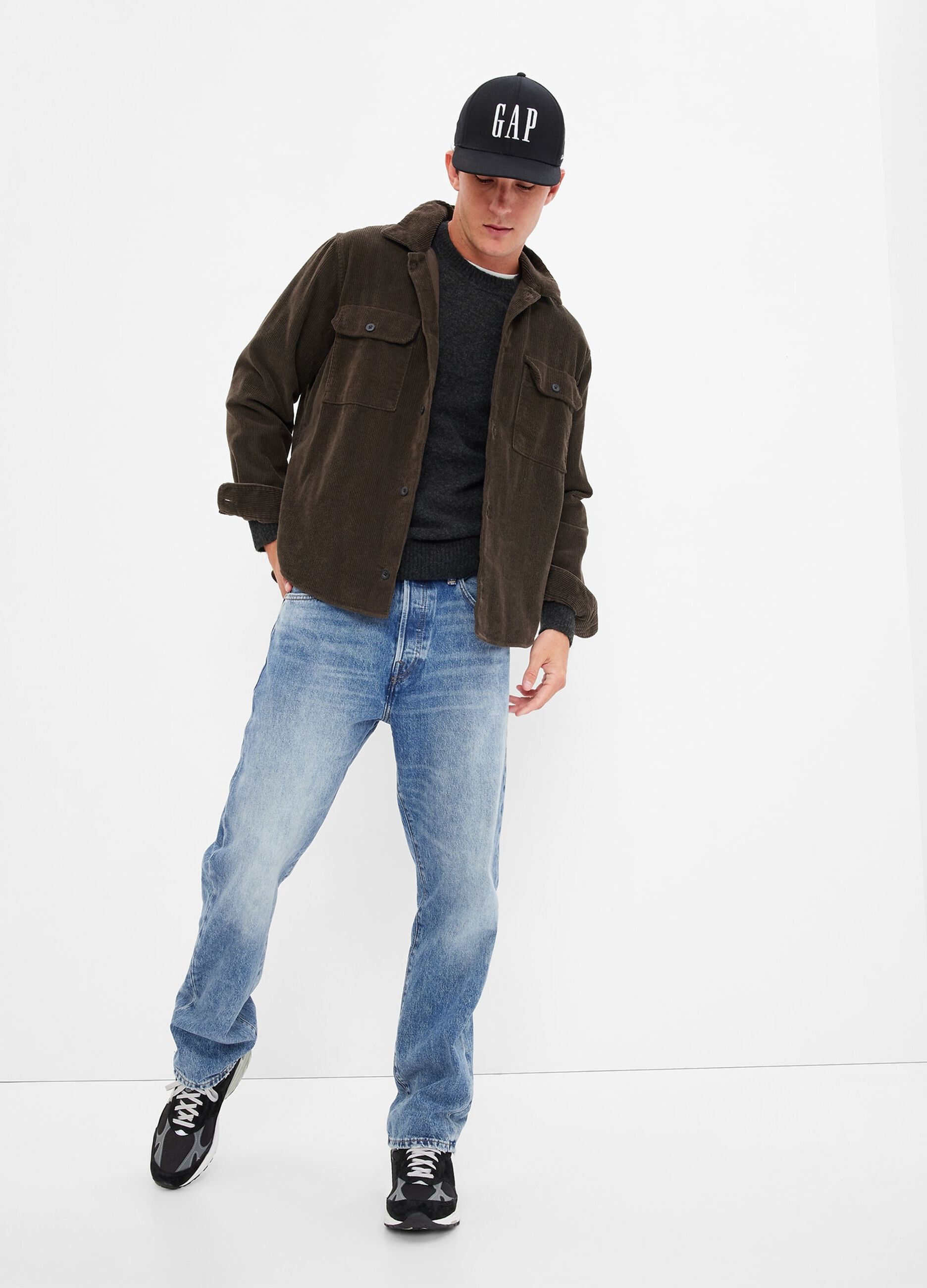 Straight-fit jeans in organic cotton