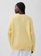 Maglione girocollo in puro cotone giallo regular fit_2