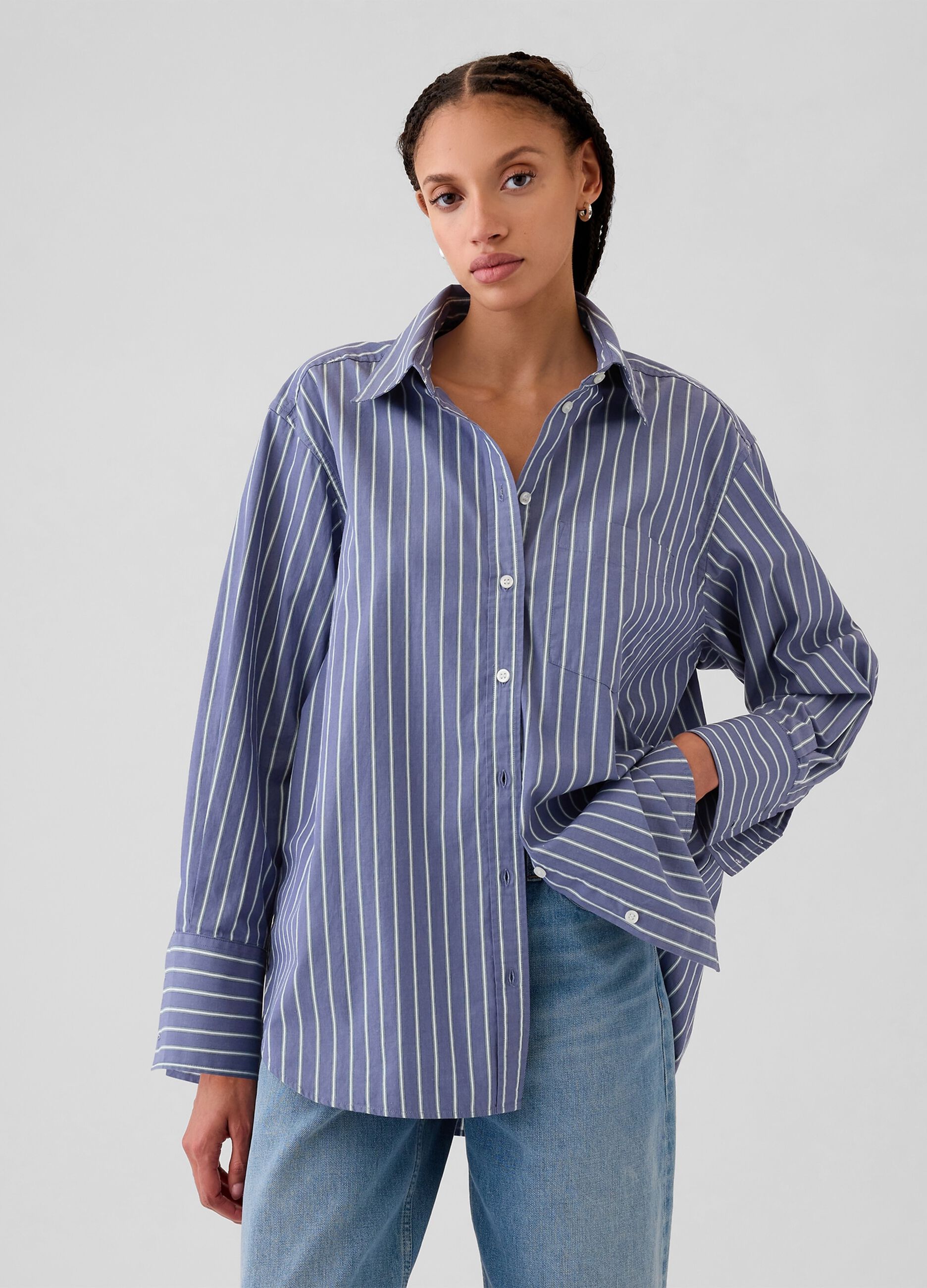 Camicia oversize a righe