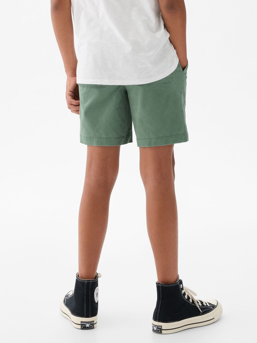Bermuda in twill con coulisse Bambino_2
