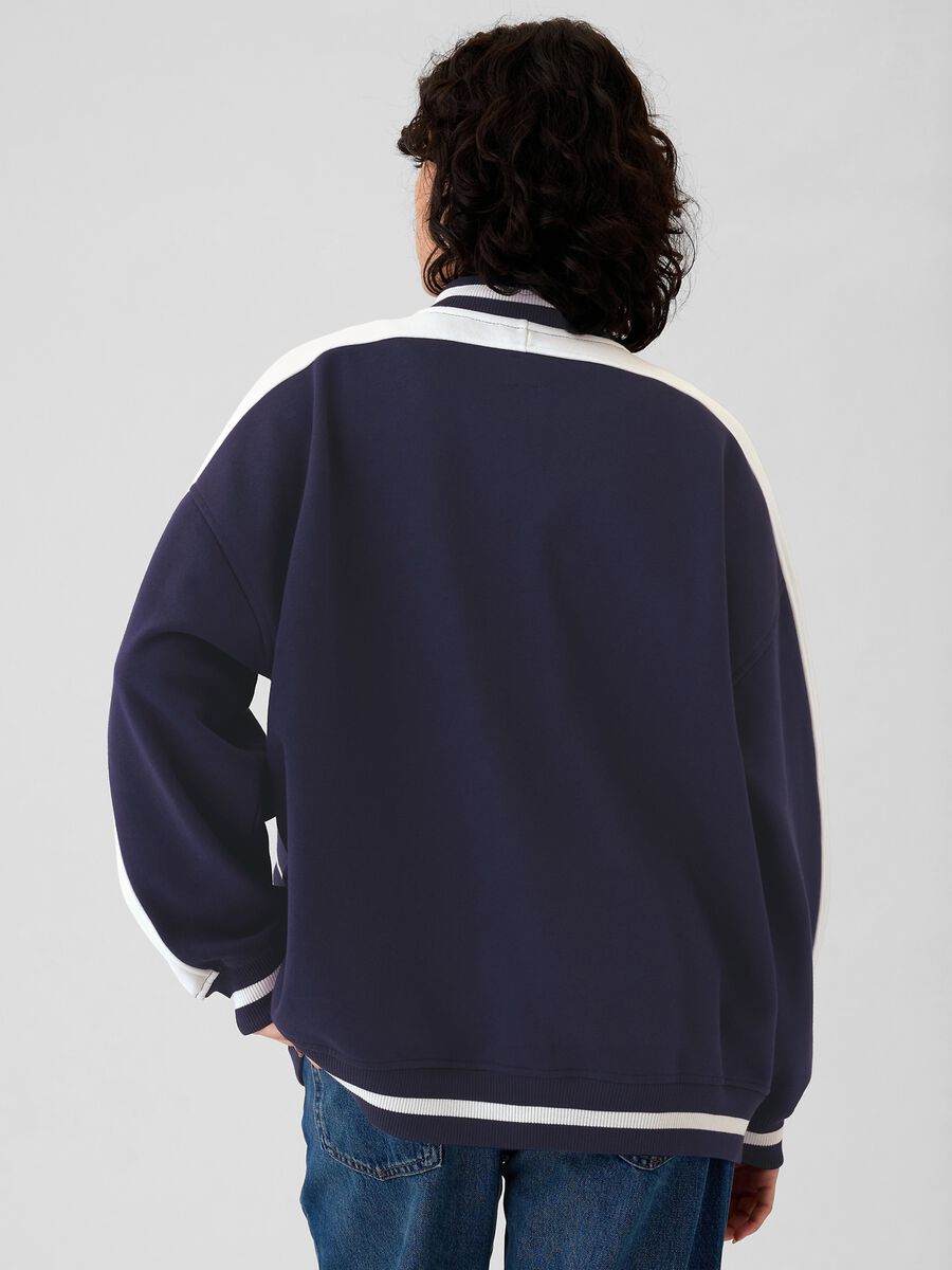 Bomber varsity oversize con ricamo logo Donna_2
