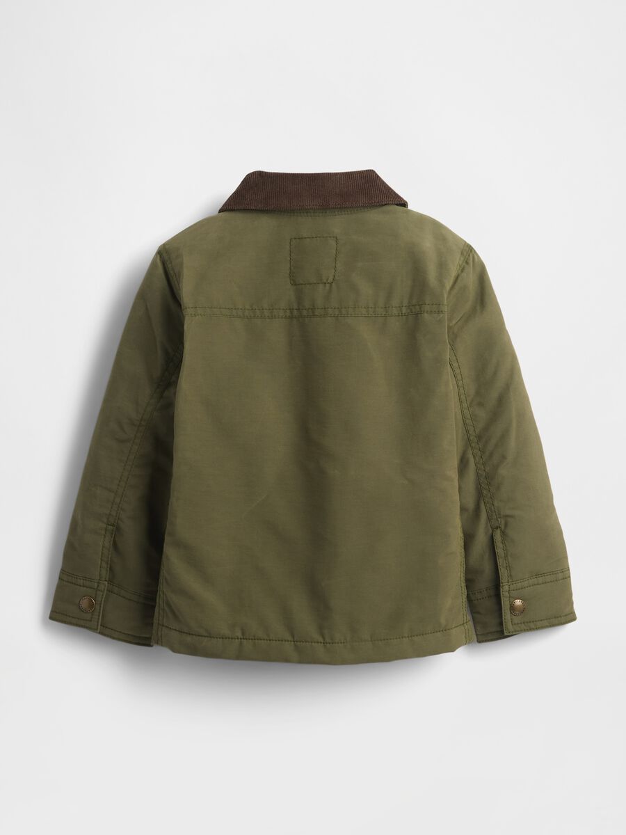 Giacca verde in cotone misto Bambino_1