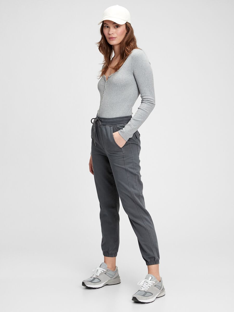 Drawstring joggers Woman_0