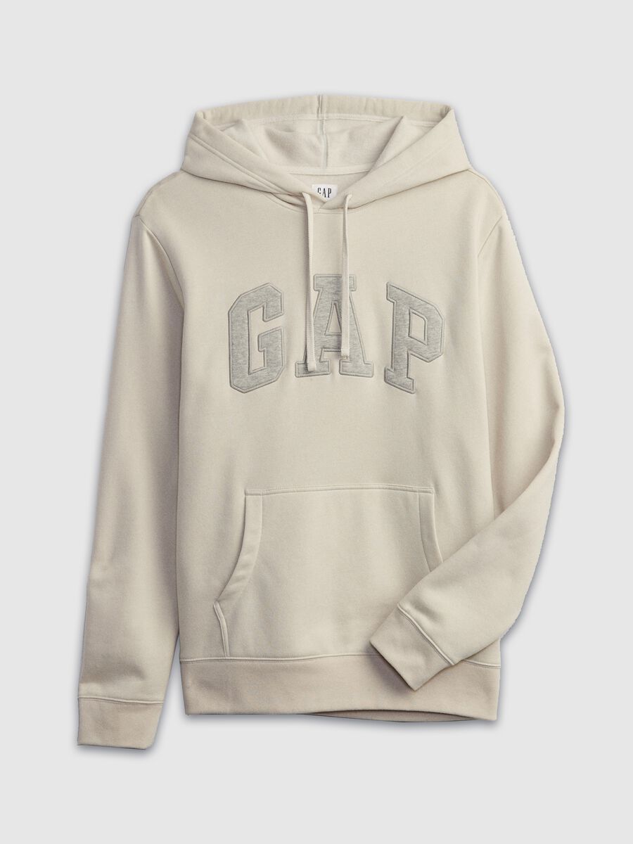 Felpa con cappuccio e ricamo logo Uomo_2