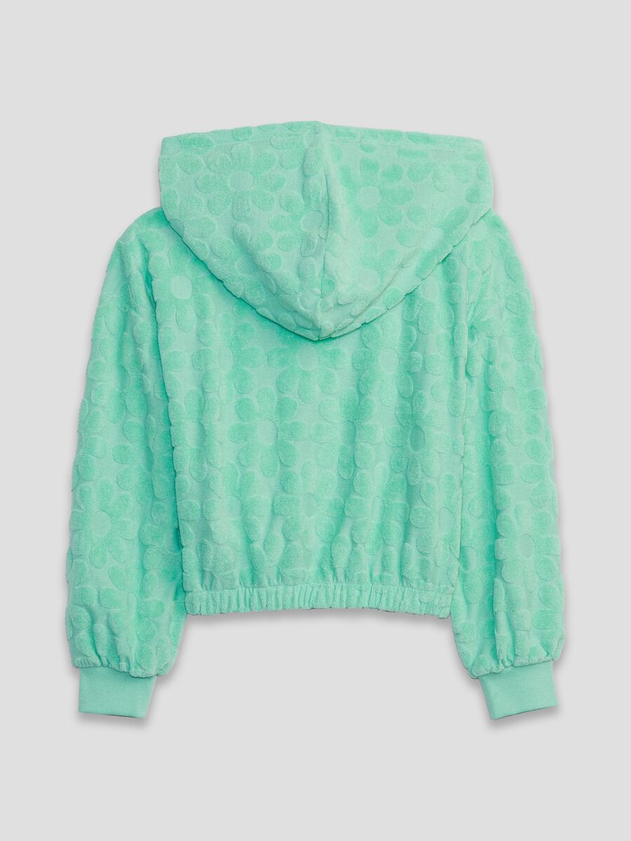French terry full-zip hoodie Girl_1