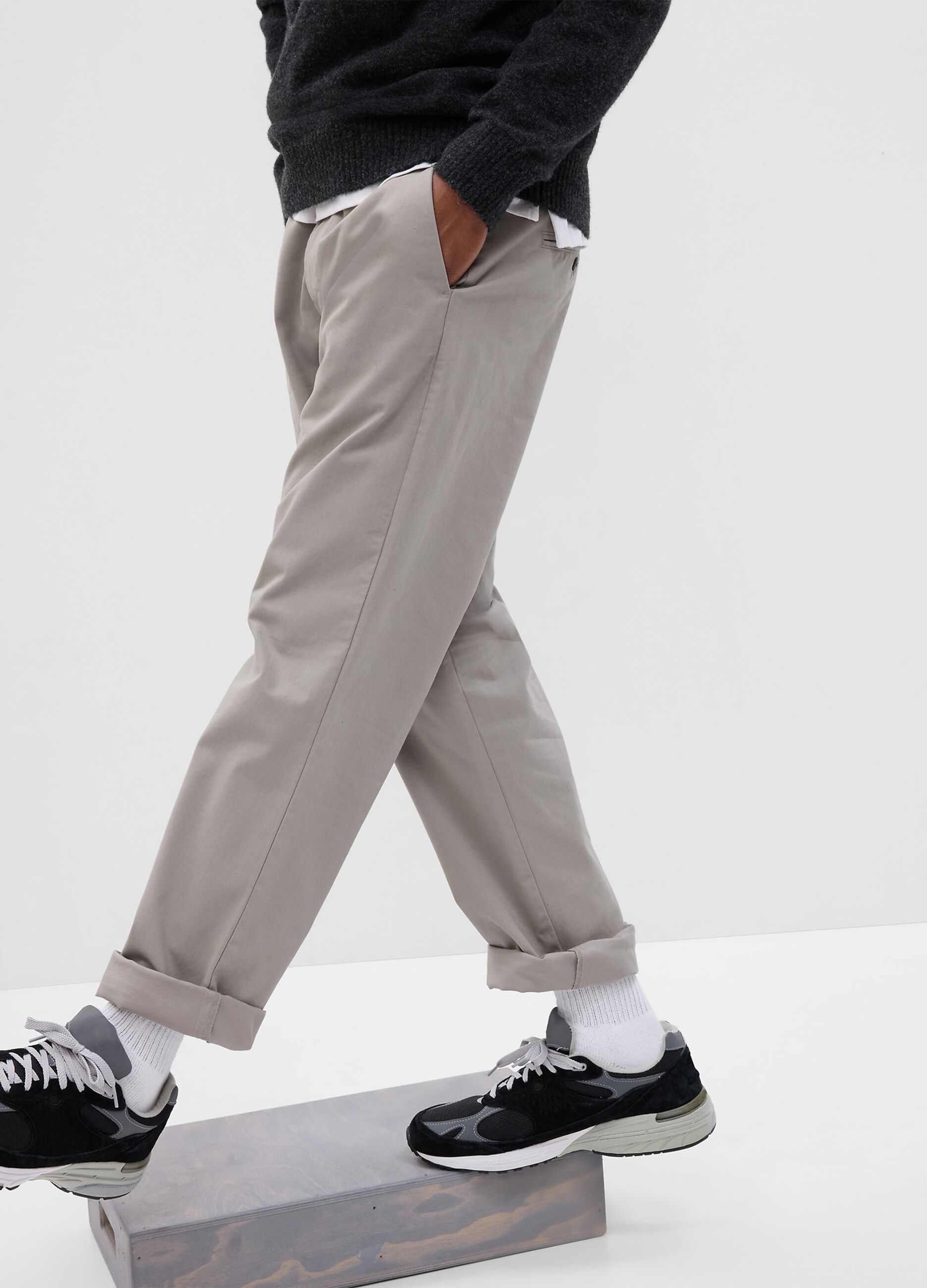Pantaloni chino in cotone stretch