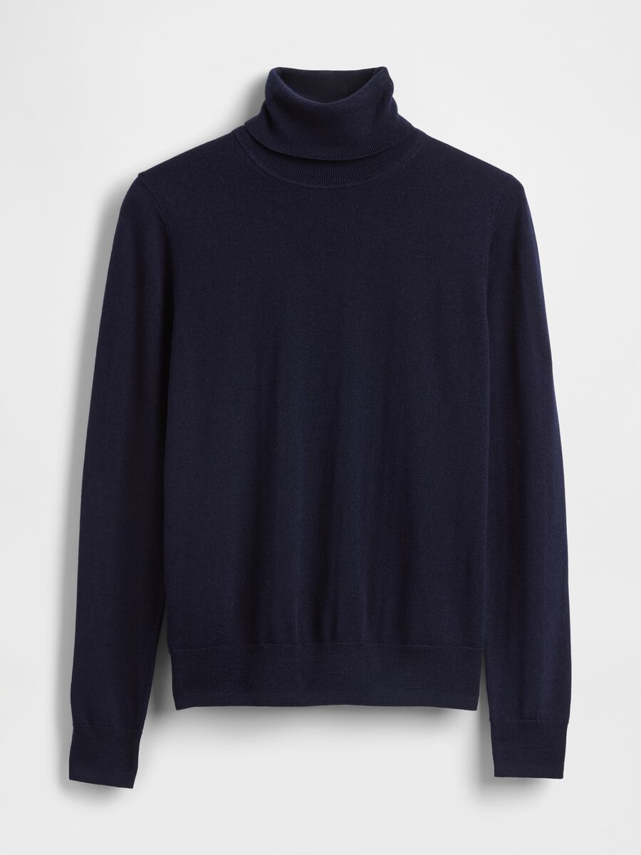 Pullover collo alto in lana Donna_3