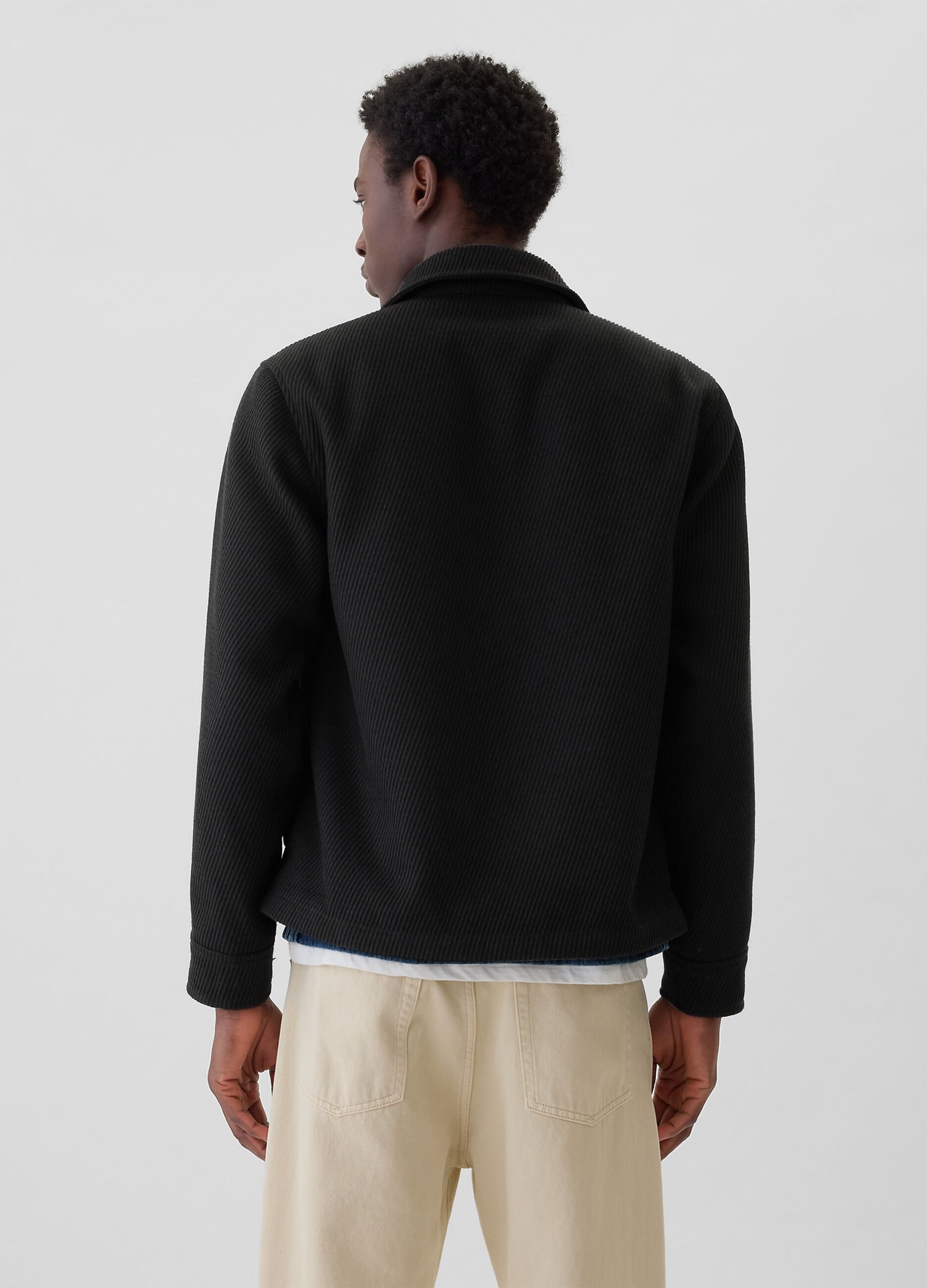 Giacca in twill di lana_1
