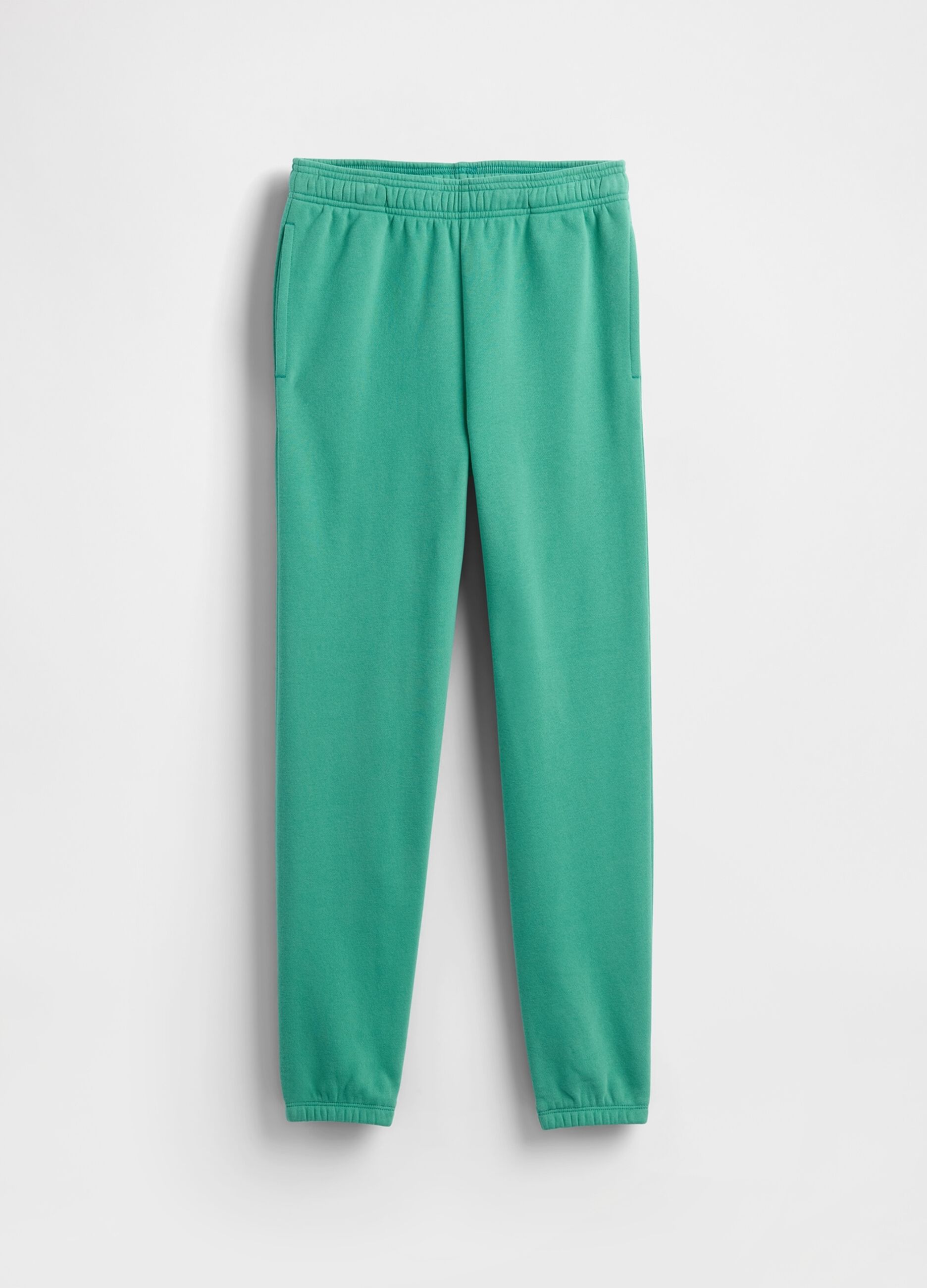 Pantaloni verdi in misto cotone_4