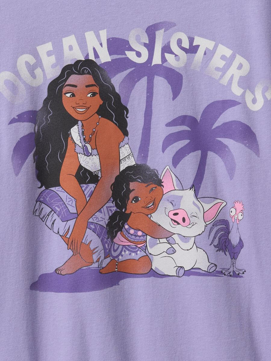 T-shirt girl lilla Ocean Sisters in cotone Bambina_3