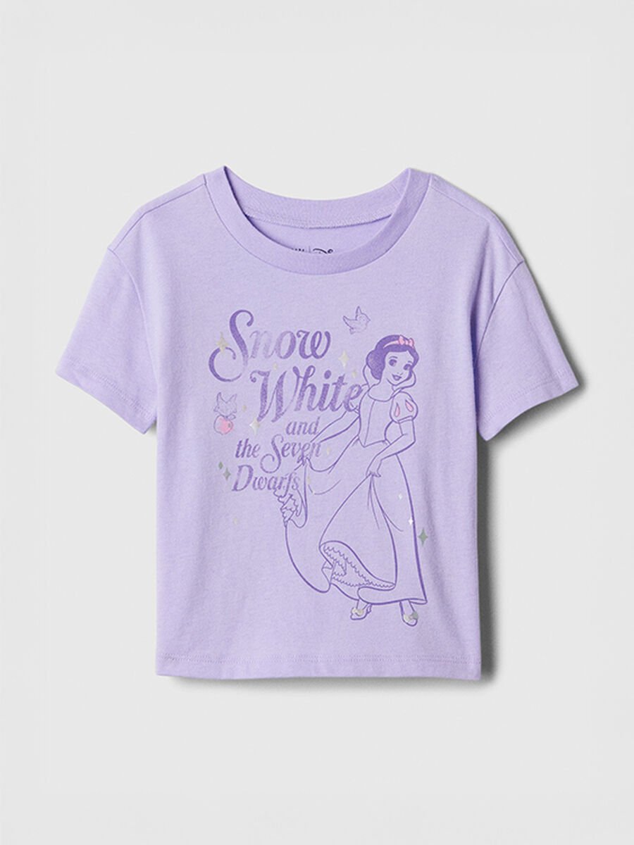 T-shirt viola con stampa Biancaneve Baby Girl_0