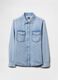 Camicia in denim con bottoni a pressione_3