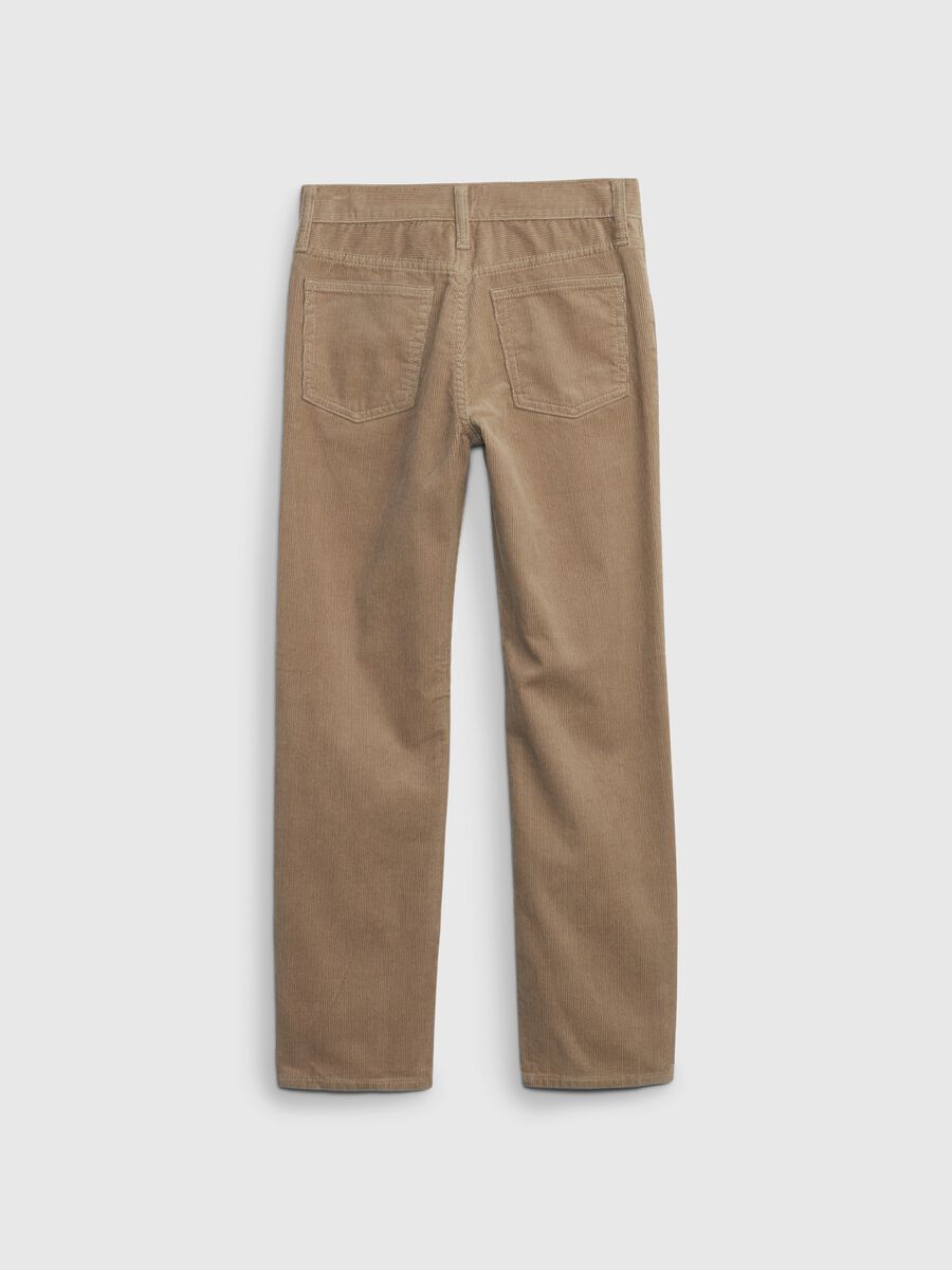 Straight-fit trousers in corduroy Boy_1
