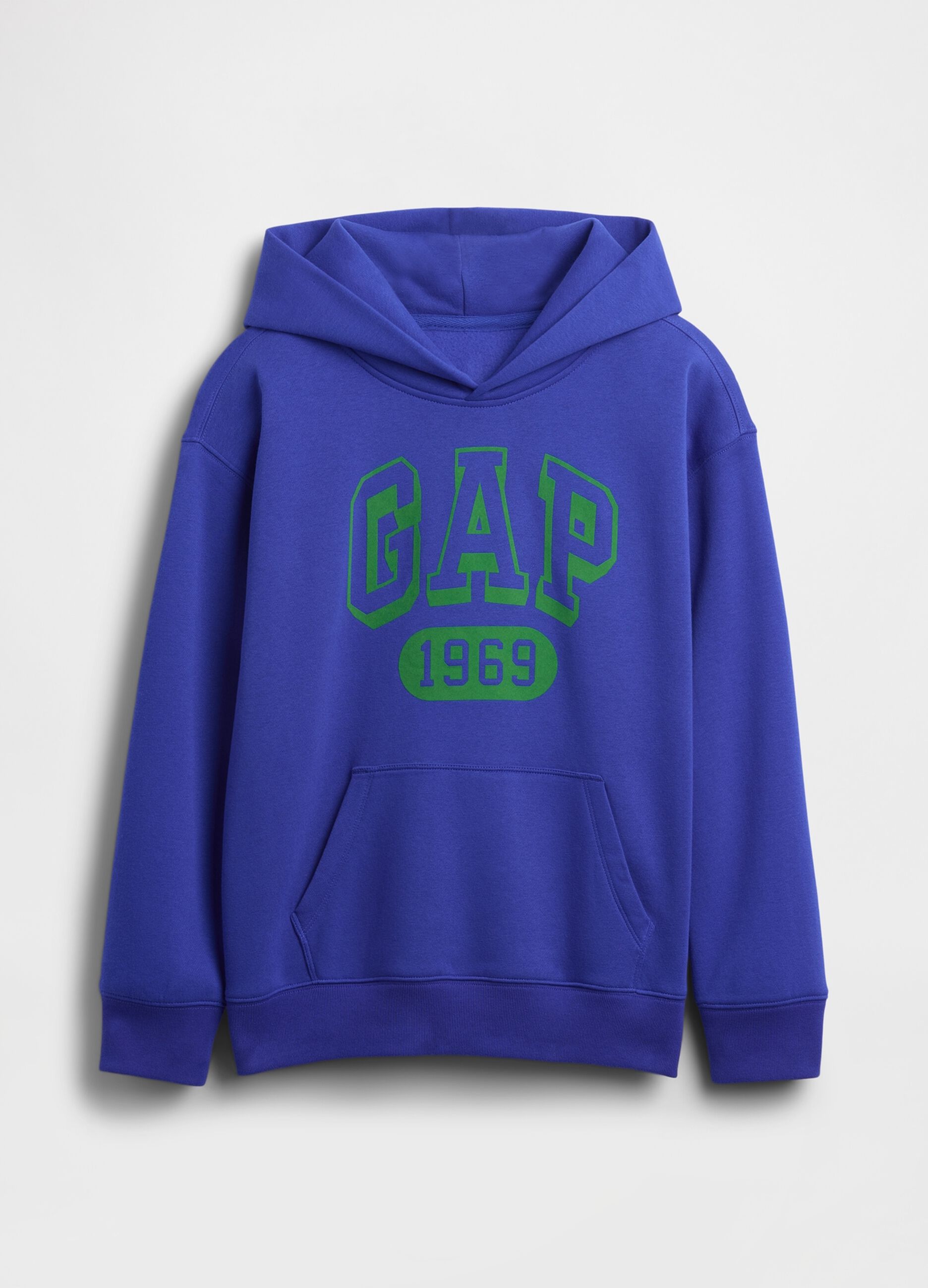 Felpa blu per bambino con logo_4