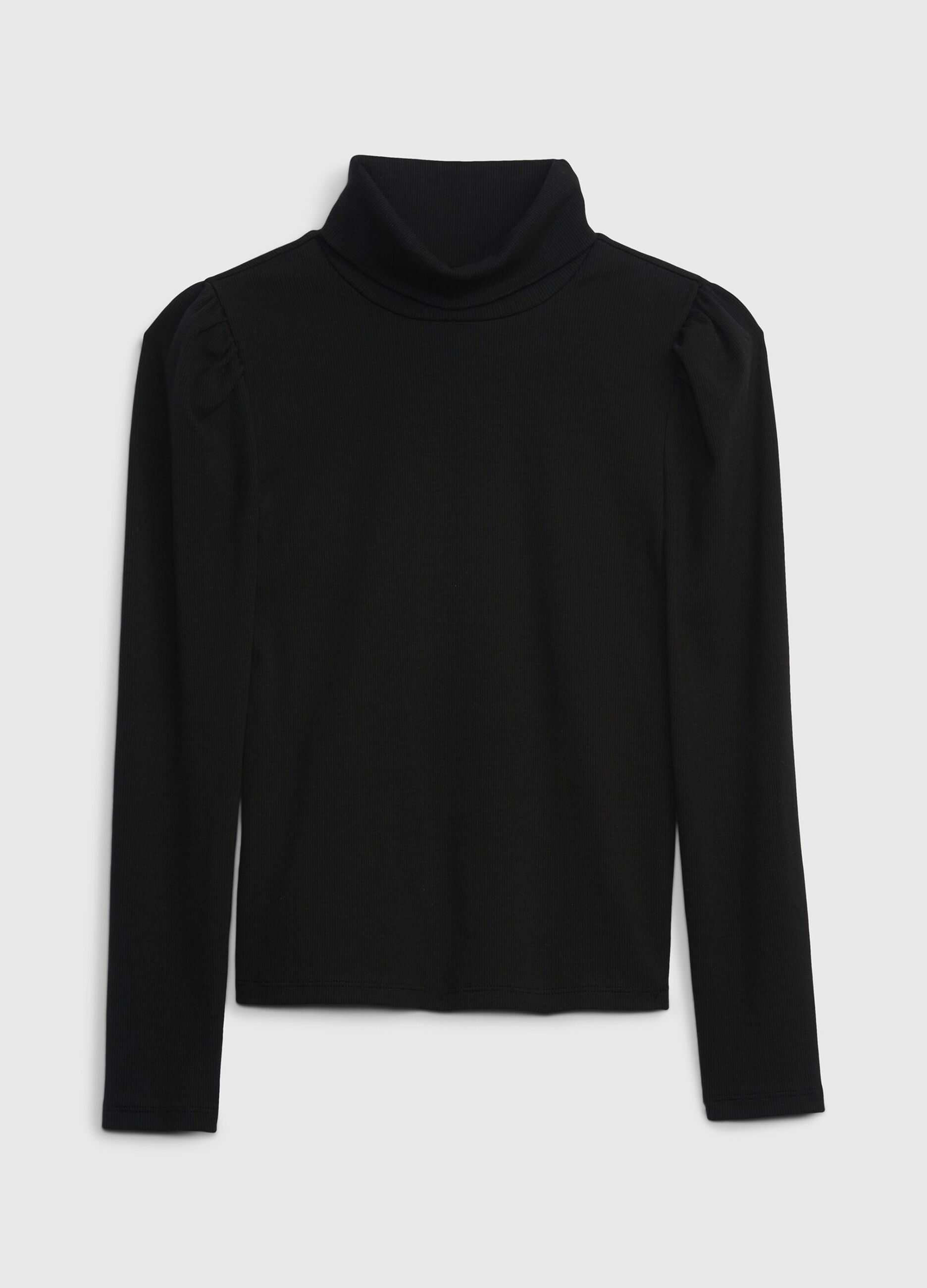 Long-sleeved turtleneck T-shirt