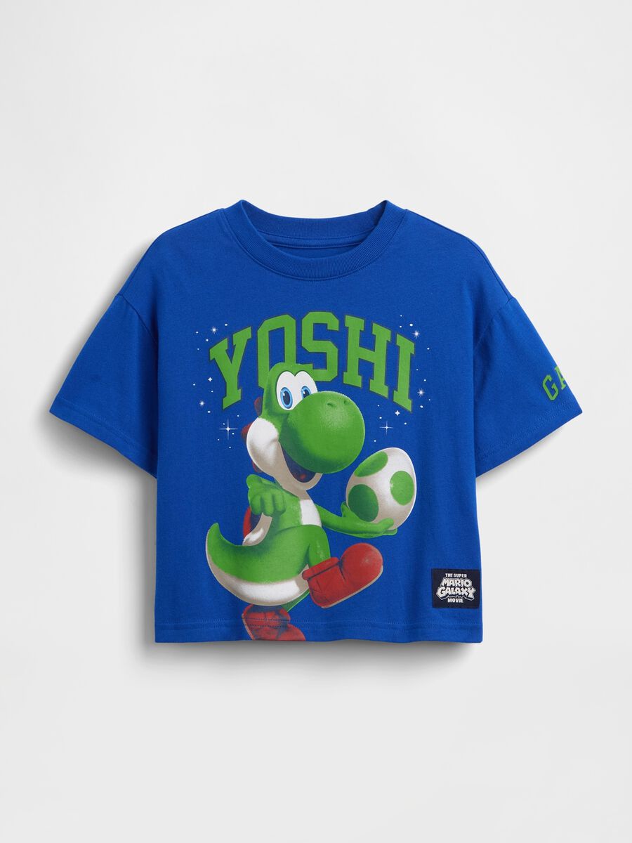 T-shirt Super Mario Nintendo a maniche corte in puro cotone Bimbo_1