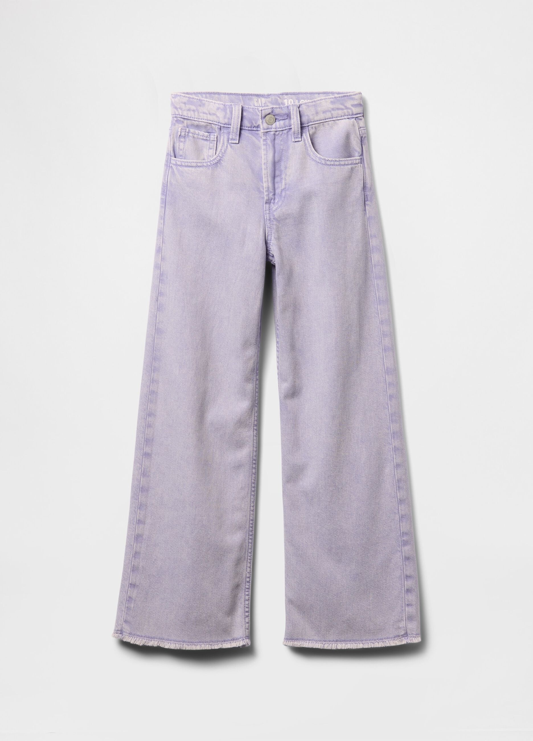 Jeans lilla wide leg in cotone e Lyocell_3