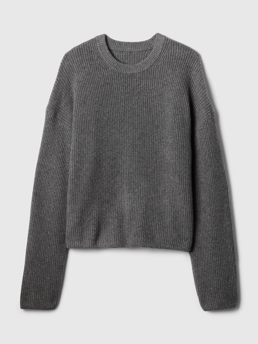 Ribbed oversized pullover Woman_3