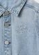 Denim jacket with embroidered logo for kids GAP_3