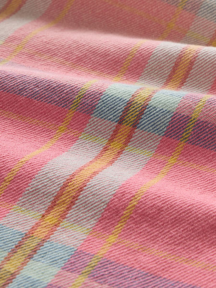 Camicia a quadri arancioni e rosa in cotone Gap Uomo_4