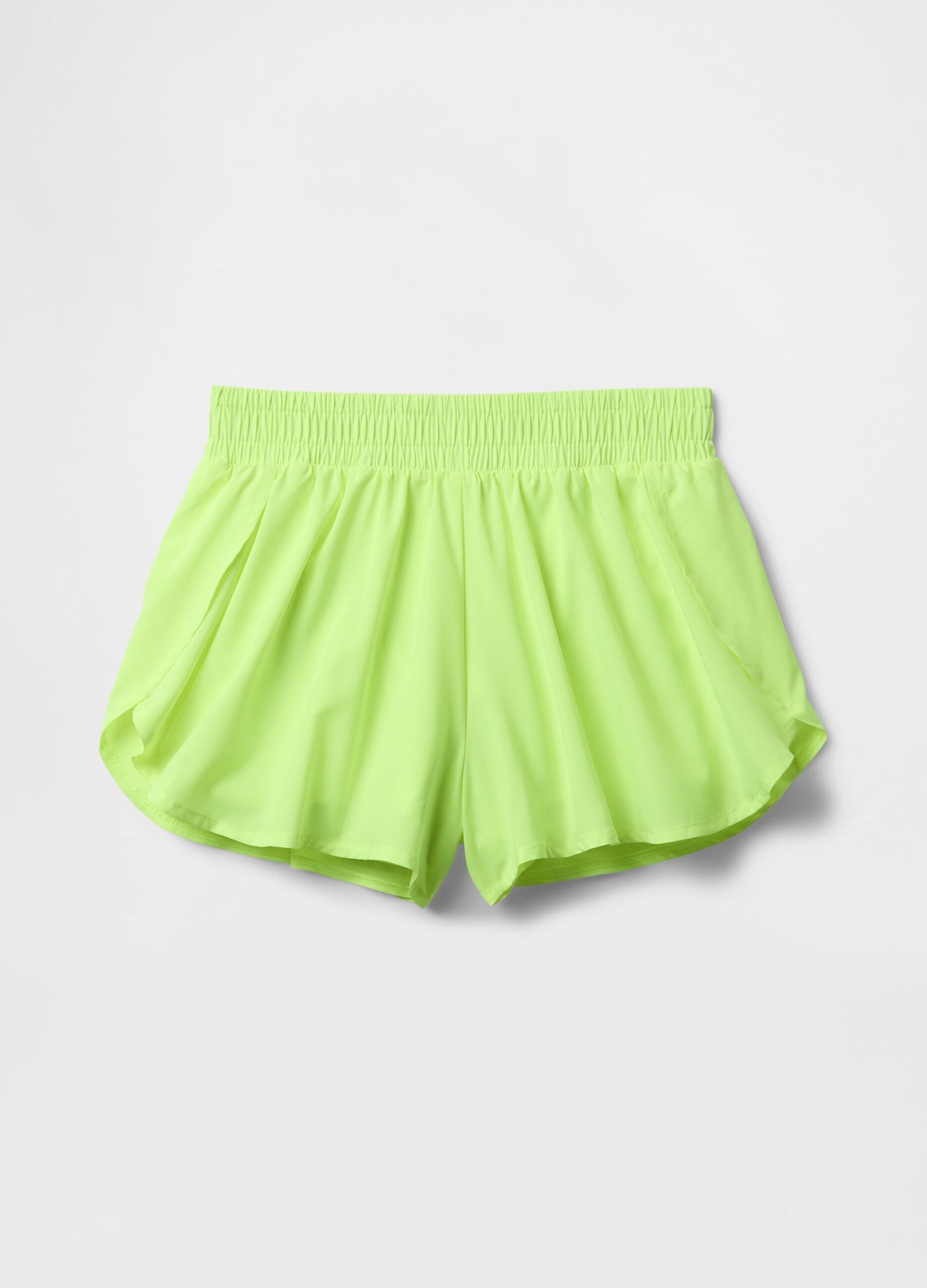 Shorts verdi a pieghe_3