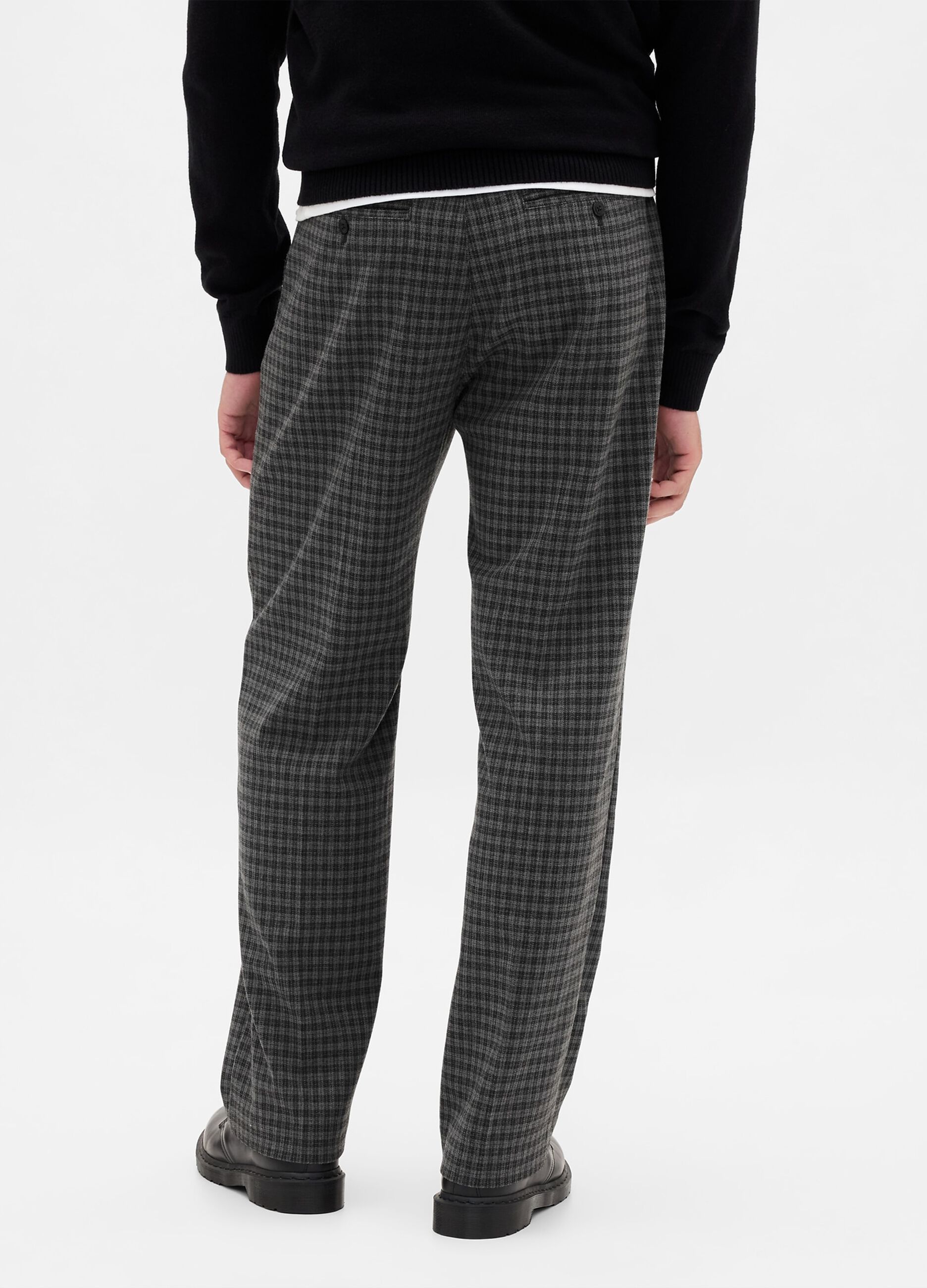 Grey Stretch Wool Trousers