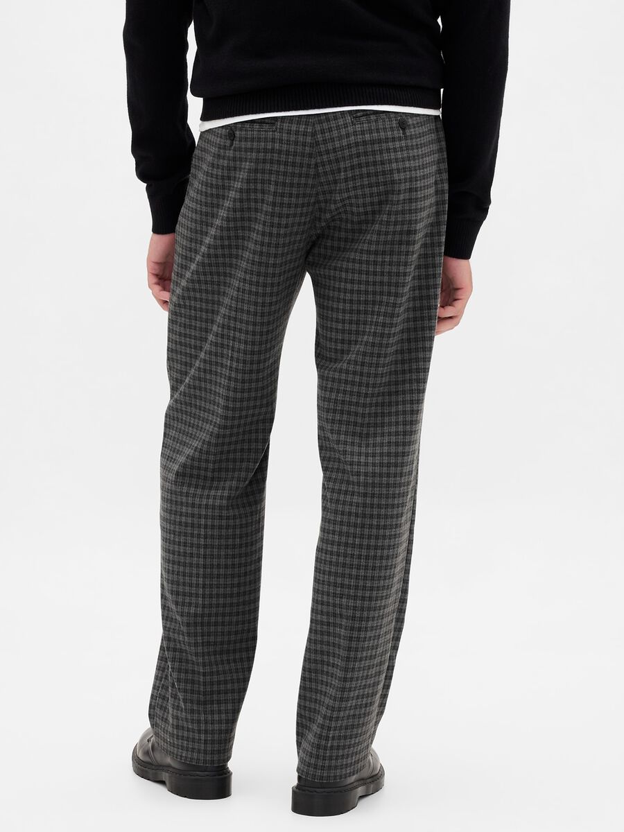 Grey Stretch Wool Trousers Man_2