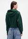 Green Knitted Hoodie with Zip_1