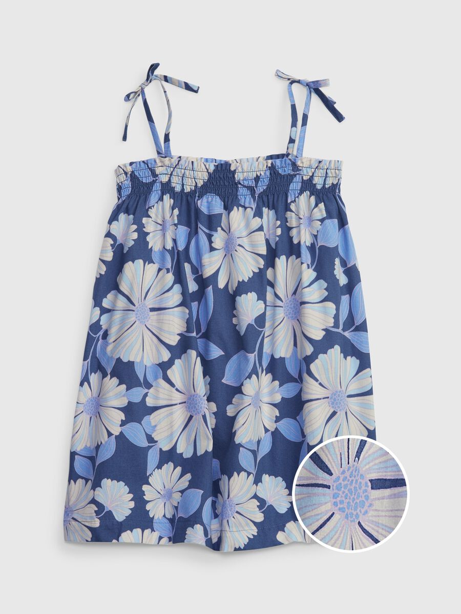 Short dress in printed cotton Toddler Girl_0
