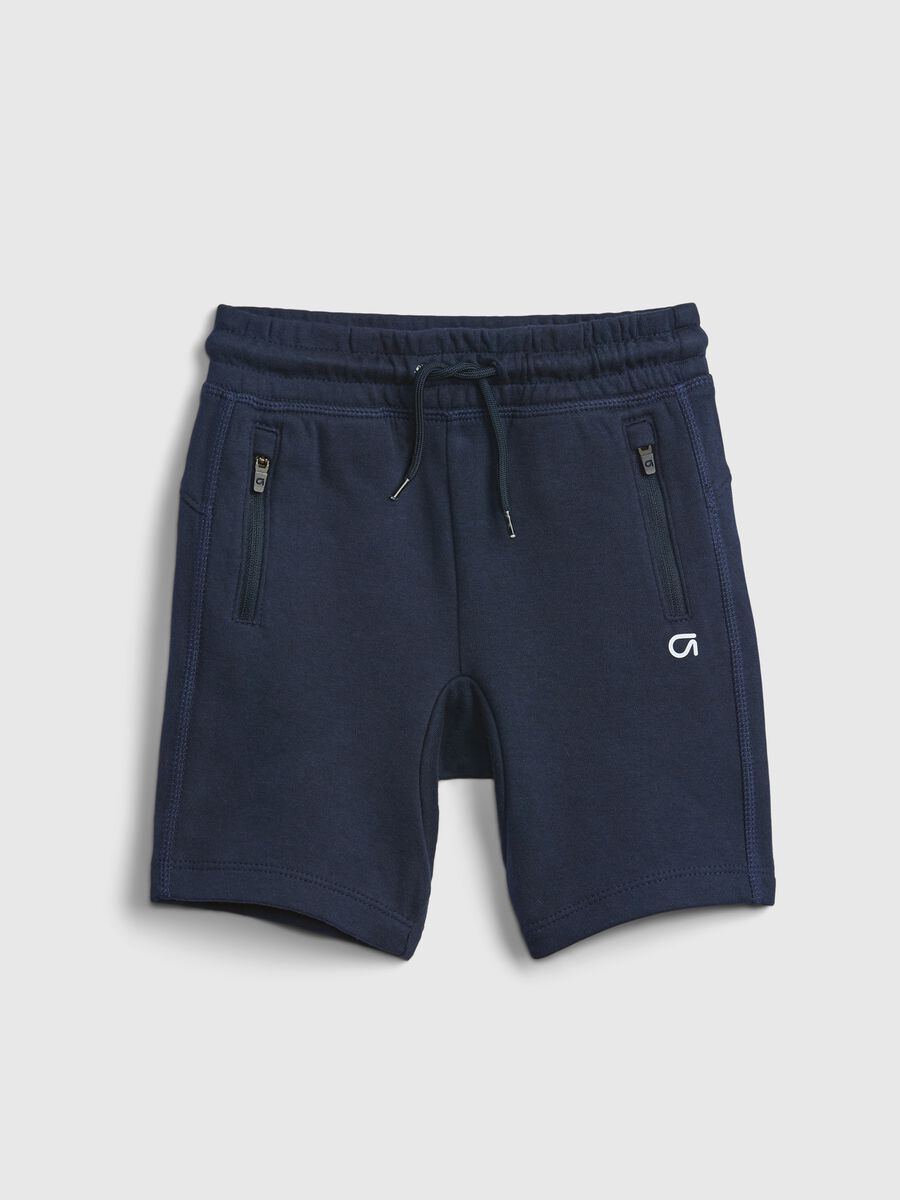 Technical fabric shorts with drawstring Newborn Boy_0