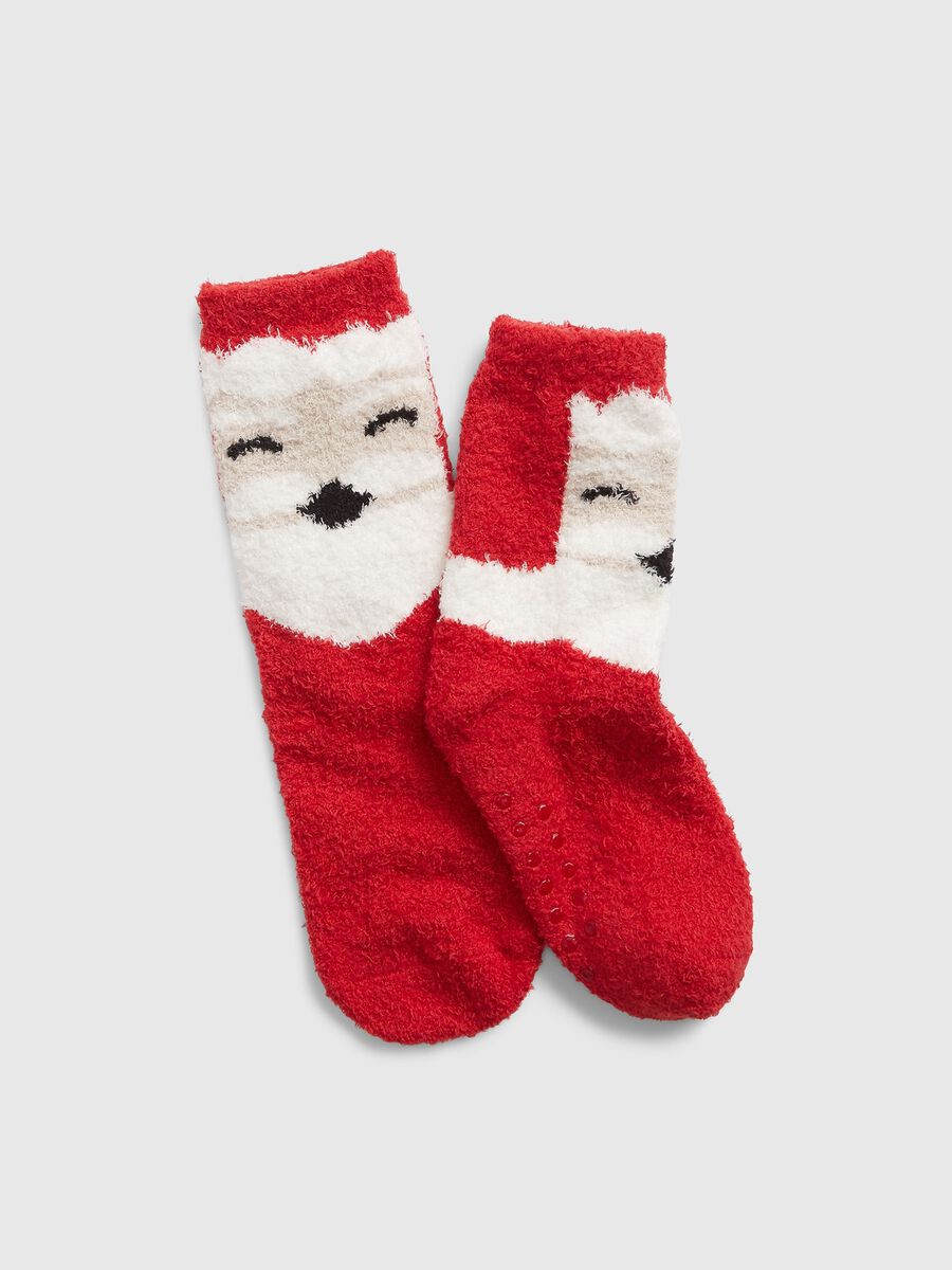Slipper socks with Father Christmas design Boy_0