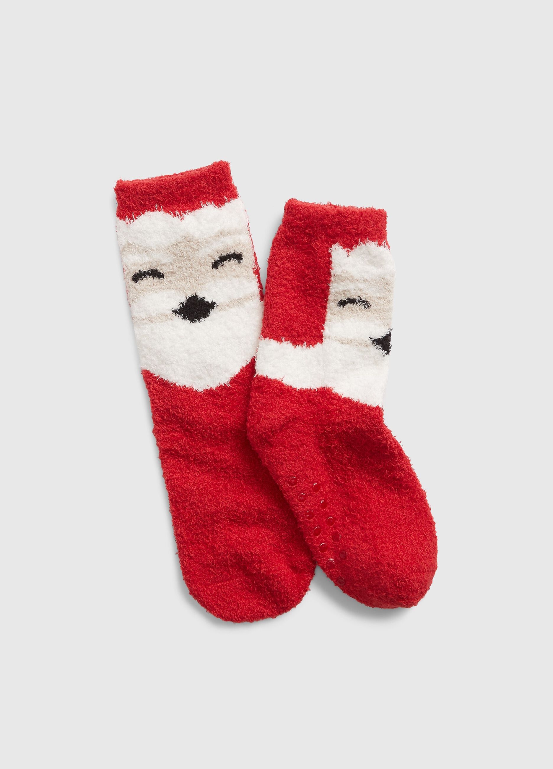 Slipper socks with Father Christmas design