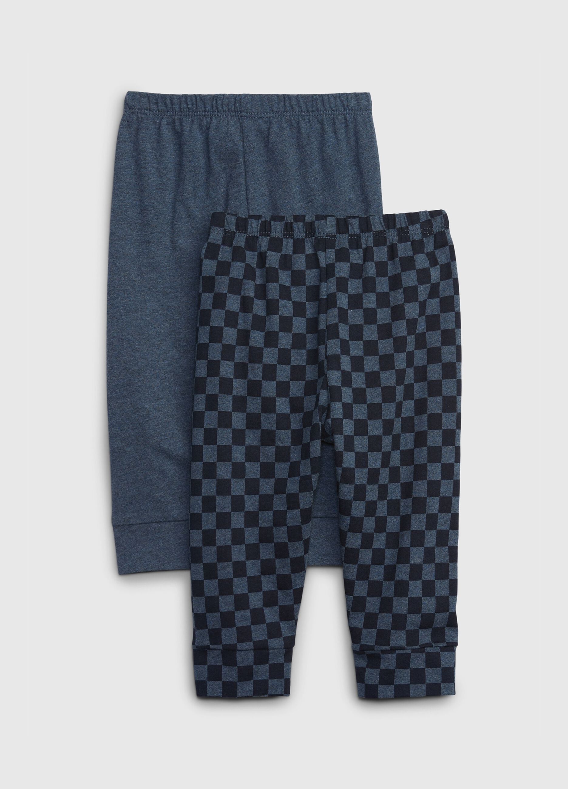 Bipack pantaloni in cotone bio con coulisse_1
