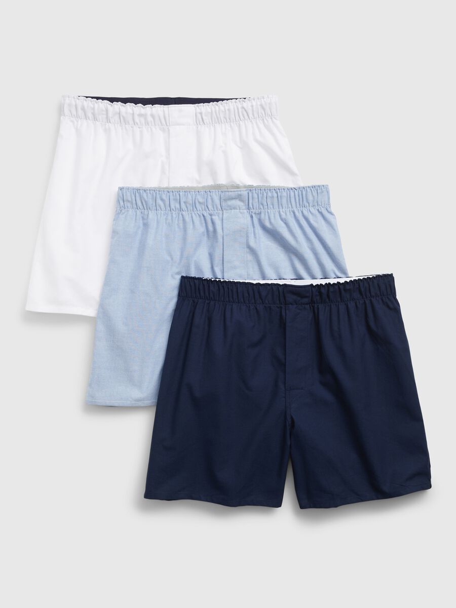 Tripack boxer in tela di cotone Uomo_0