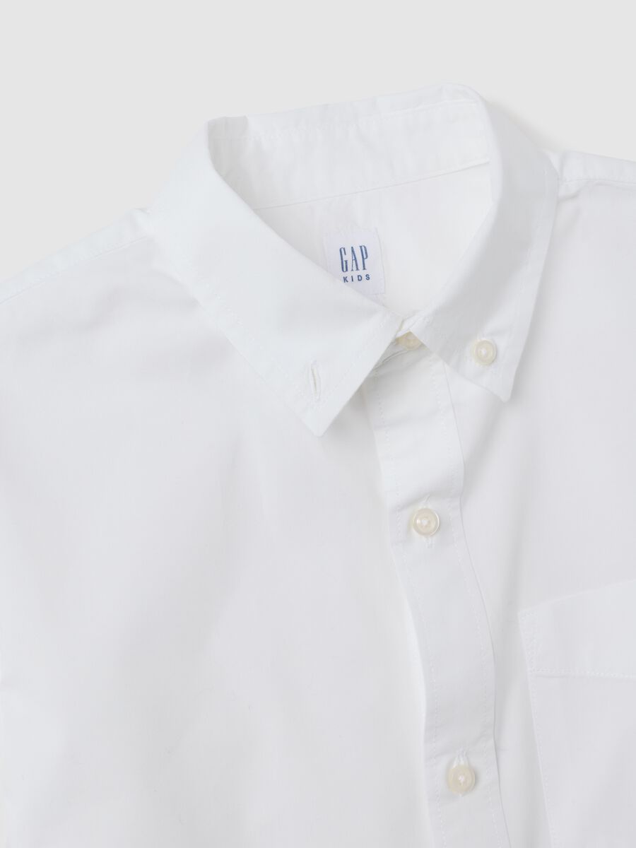 Camicia in cotone bio con tasca Bambino_6