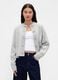Cardigan grigio in misto cotone_0