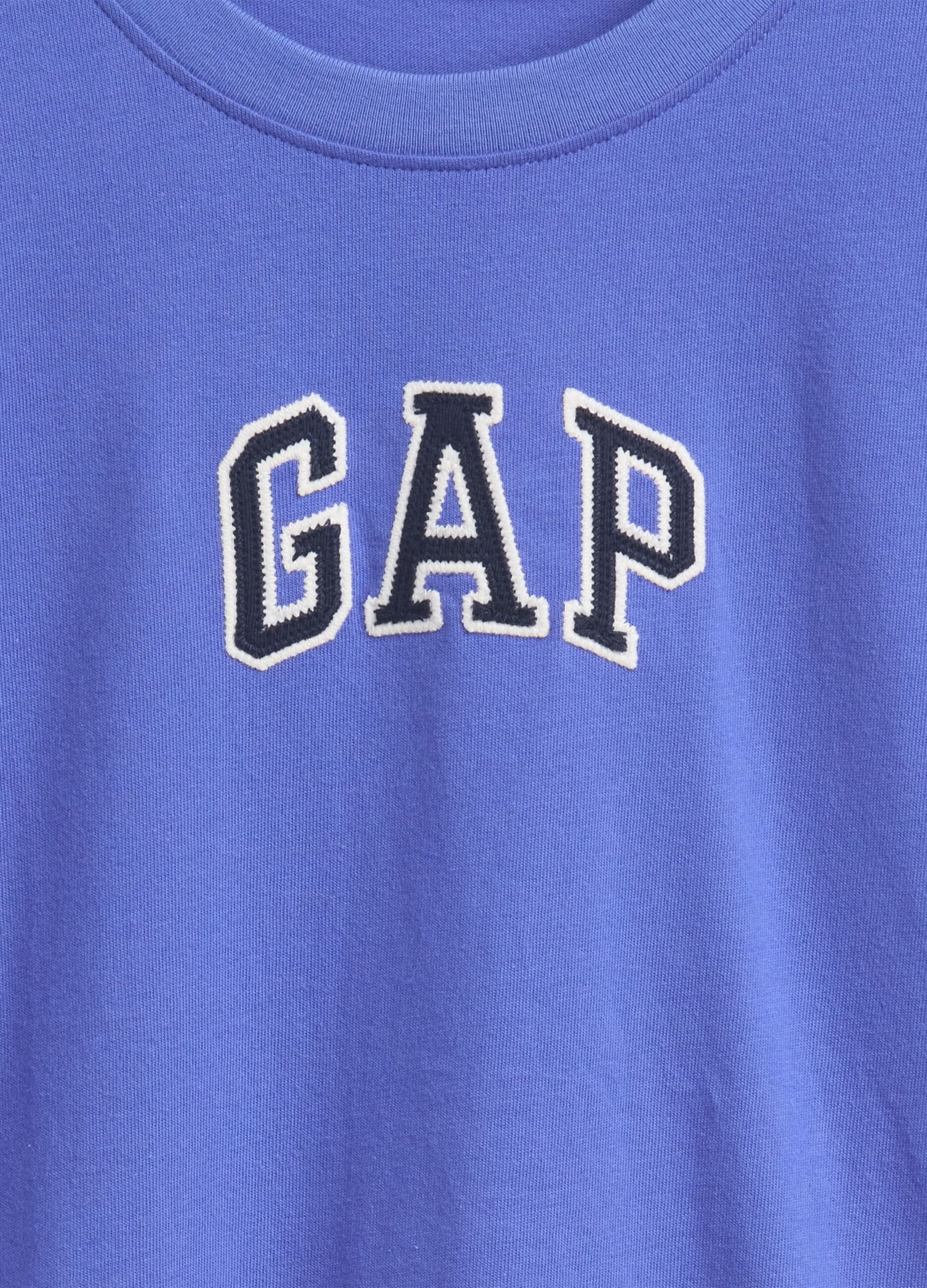 T-shirt blu con logo Gap_2