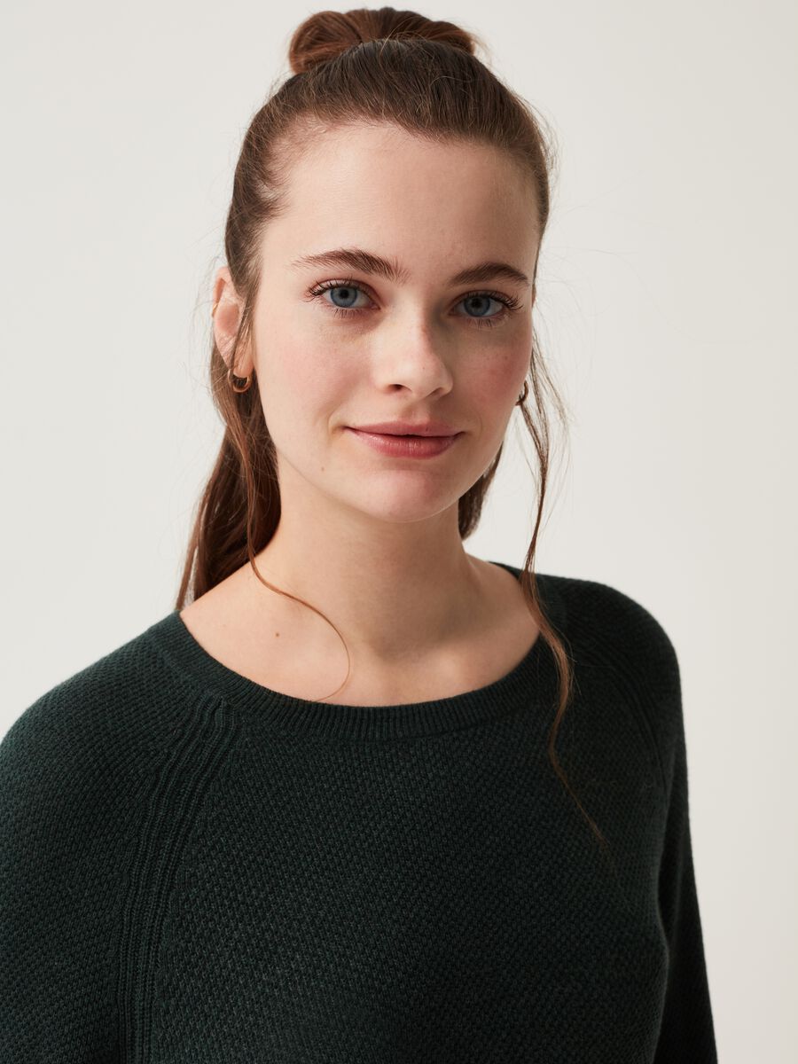 Pullover lungo con maniche raglan Donna_1
