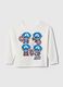 T-shirt in cotone con stampa Captain America_0