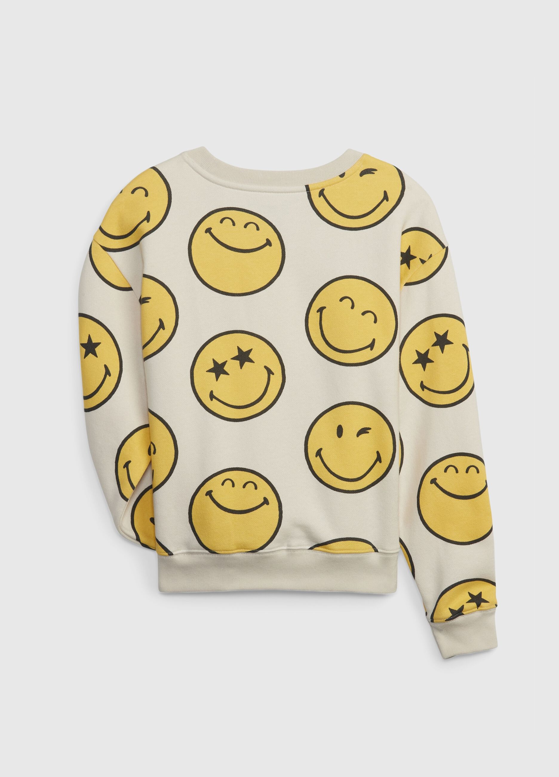 Round-neck sweatshirt with Smiley® print_1