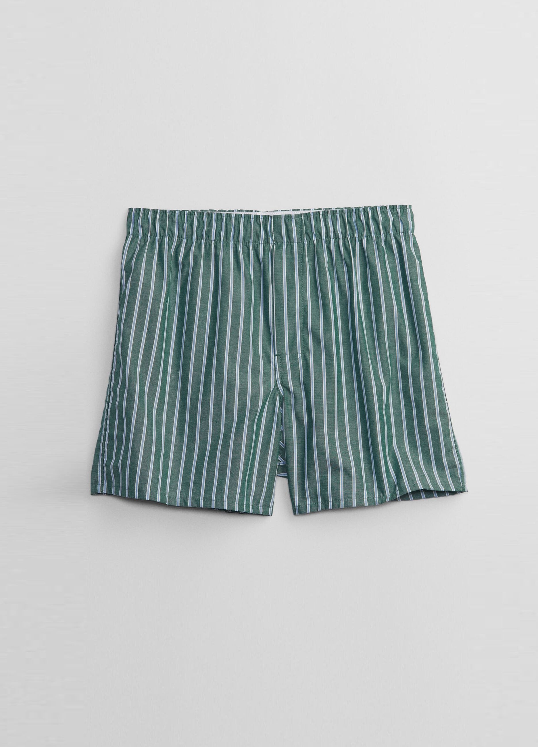 Striped cotton boxer shorts