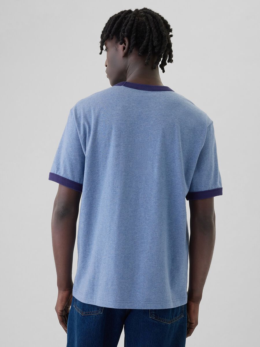 T-shirt in cotone con stampa logo Uomo_2
