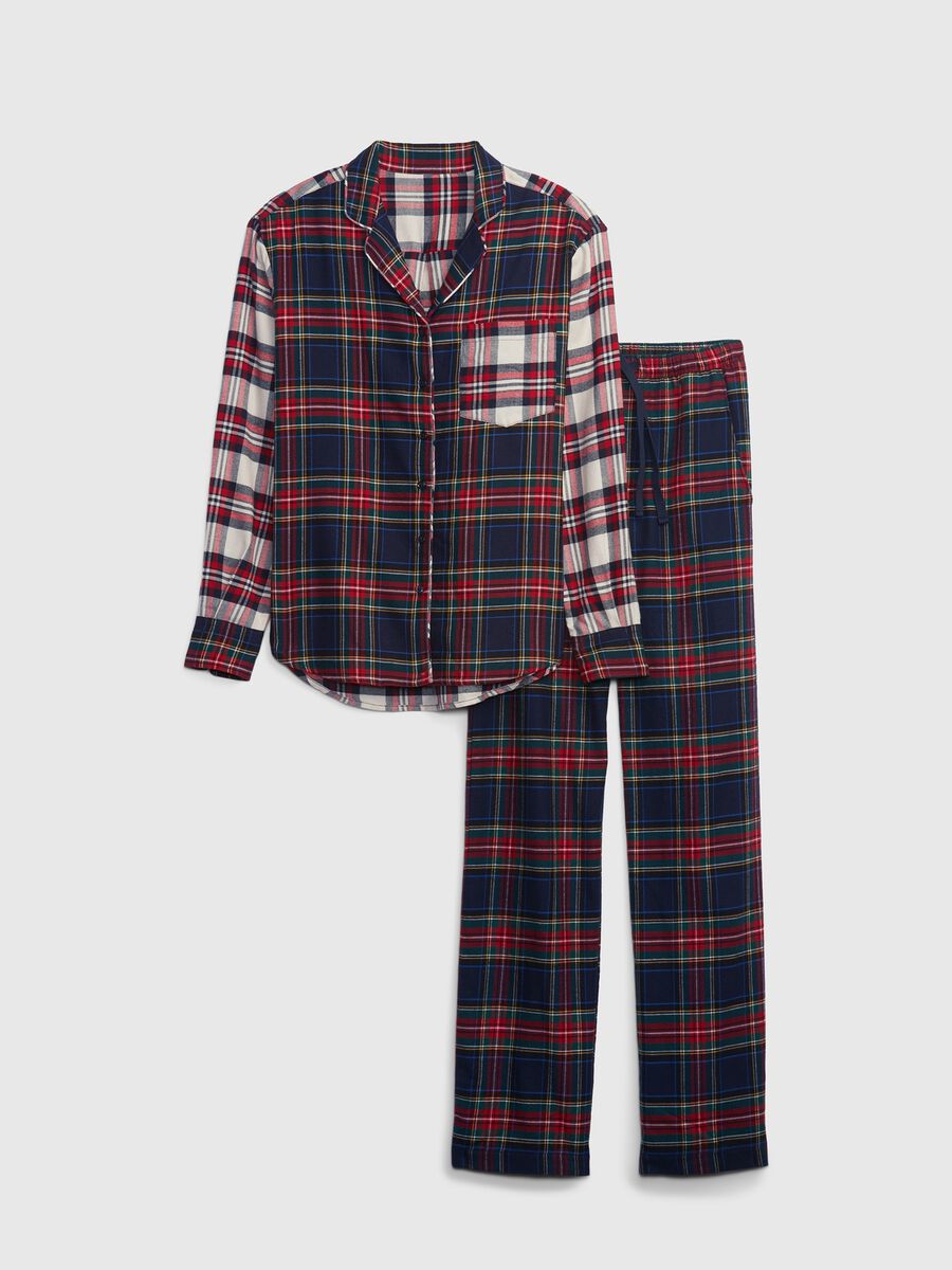 Full-length pyjamas in plaid flannel Woman_3